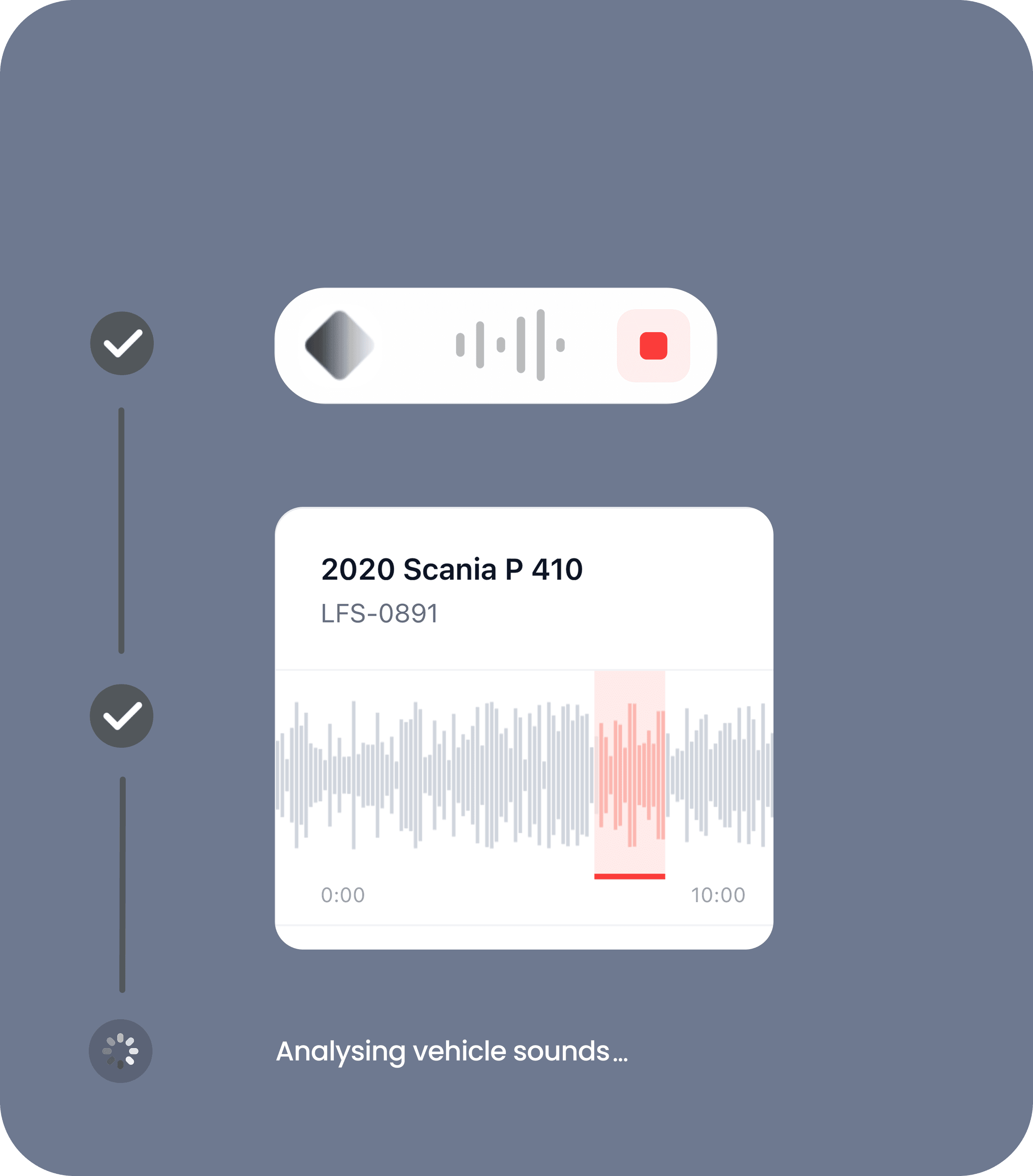 MantAI recording and analysis dashboard